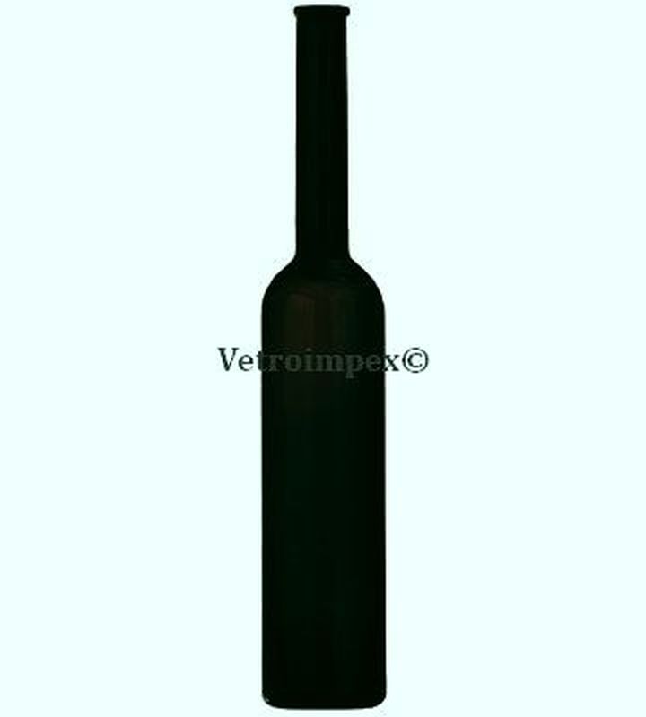 350ml Collo Cilindro /Platina/ antik zöld üvegpalack - pálinkás üveg