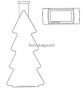 100ml Karácsonyfa üvegpalack