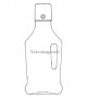 40ml Füles Kanna üvegpalack - pálinkás üveg