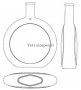 500ml Stargate üvegpalack - pálinkás üveg